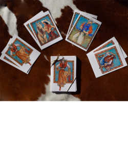 Plum Sassy Cowgirl Assortment 1 Note Cards