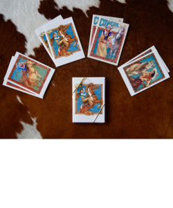 Plum Sassy Cowgirl Assortment 2 Note Cards